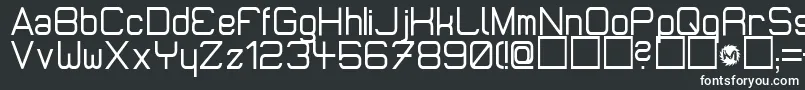 MicromiepsDiet-fontti – valkoiset fontit mustalla taustalla