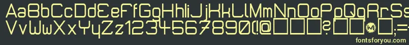Шрифт MicromiepsDiet – жёлтые шрифты на чёрном фоне