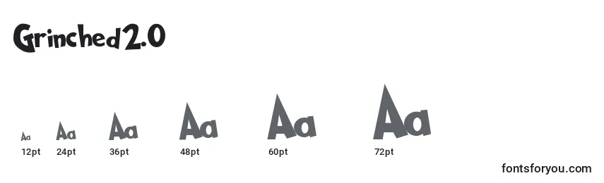 Tamanhos de fonte Grinched2.0