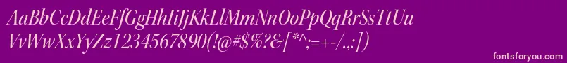 KeplerstdMediumscnitdisp Font – Pink Fonts on Purple Background