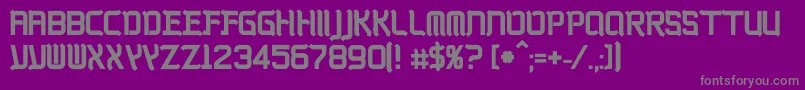Kwadryga Font – Gray Fonts on Purple Background