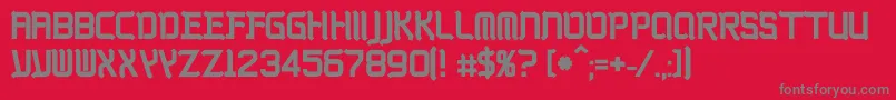 Kwadryga Font – Gray Fonts on Red Background