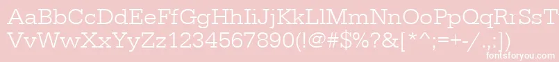 Urwegyptiennetligwid Font – White Fonts on Pink Background