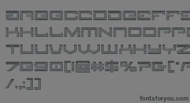Legionchrome font – Black Fonts On Gray Background