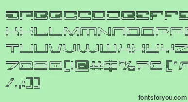 Legionchrome font – Black Fonts On Green Background