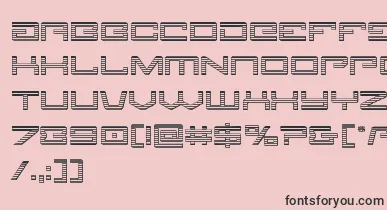 Legionchrome font – Black Fonts On Pink Background