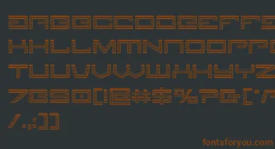Legionchrome font – Brown Fonts On Black Background