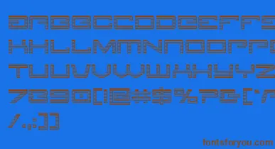 Legionchrome font – Brown Fonts On Blue Background
