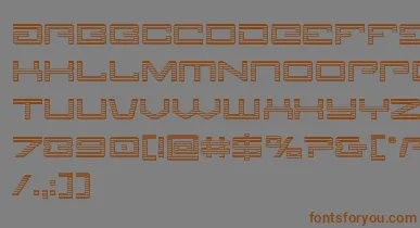 Legionchrome font – Brown Fonts On Gray Background