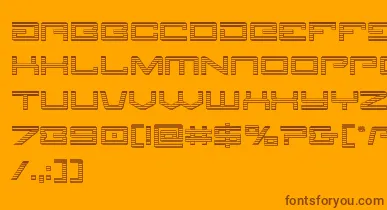 Legionchrome font – Brown Fonts On Orange Background