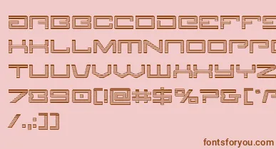 Legionchrome font – Brown Fonts On Pink Background
