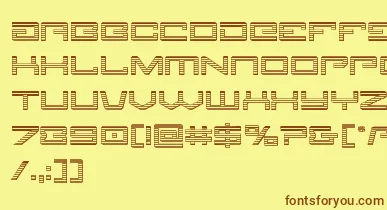 Legionchrome font – Brown Fonts On Yellow Background