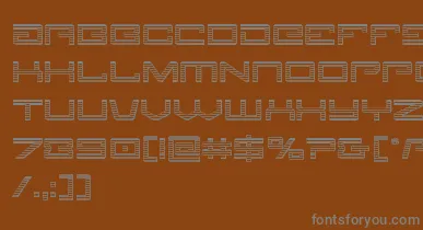 Legionchrome font – Gray Fonts On Brown Background