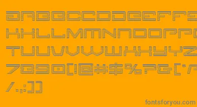 Legionchrome font – Gray Fonts On Orange Background
