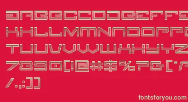 Legionchrome font – Green Fonts On Red Background