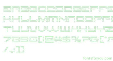 Legionchrome font – Green Fonts On White Background