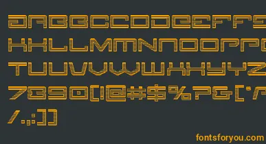 Legionchrome font – Orange Fonts On Black Background