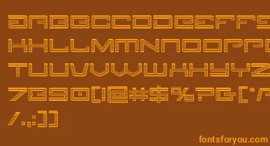 Legionchrome font – Orange Fonts On Brown Background