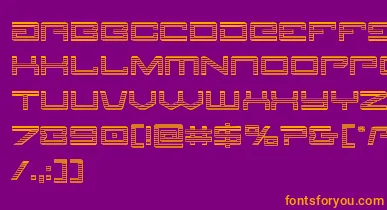 Legionchrome font – Orange Fonts On Purple Background