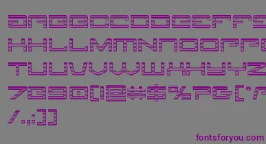 Legionchrome font – Purple Fonts On Gray Background