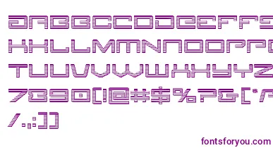Legionchrome font – Purple Fonts On White Background