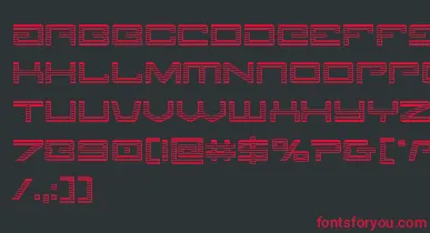 Legionchrome font – Red Fonts On Black Background