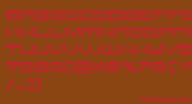 Legionchrome font – Red Fonts On Brown Background