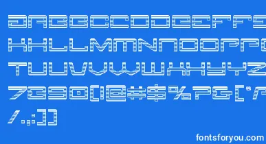 Legionchrome font – White Fonts On Blue Background