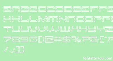 Legionchrome font – White Fonts On Green Background