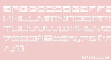 Legionchrome font – White Fonts On Pink Background