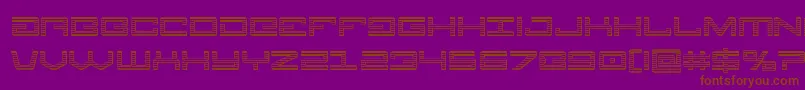 Police Legionchrome – polices brunes sur fond violet