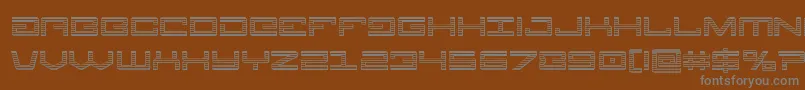 Legionchrome Font – Gray Fonts on Brown Background