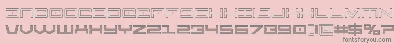 Legionchrome Font – Gray Fonts on Pink Background