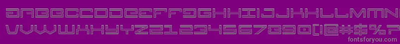 Legionchrome Font – Gray Fonts on Purple Background