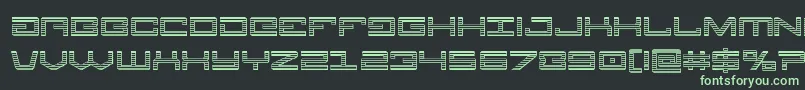 Шрифт Legionchrome – зелёные шрифты на чёрном фоне