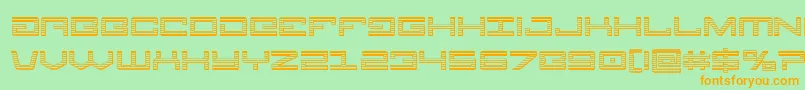 Legionchrome-fontti – oranssit fontit vihreällä taustalla