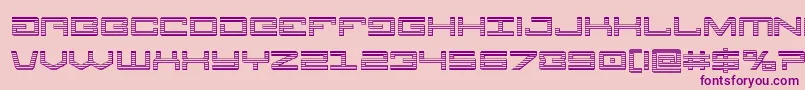 Legionchrome Font – Purple Fonts on Pink Background