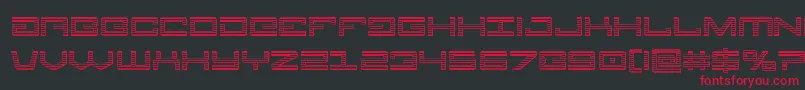 Legionchrome Font – Red Fonts on Black Background