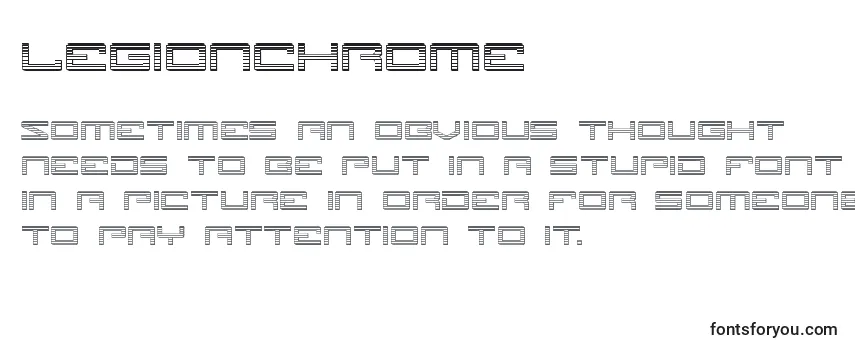 Шрифт Legionchrome