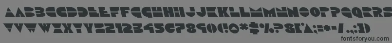 フォントDiscoduckleft – 黒い文字の灰色の背景