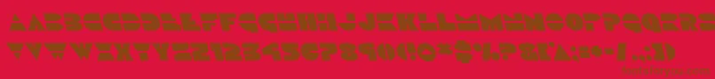 More about Discoduckleft Font Discoduckleft Font – Brown Fonts on Red Background