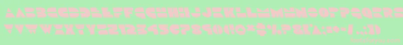 Discoduckleft Font – Pink Fonts on Green Background