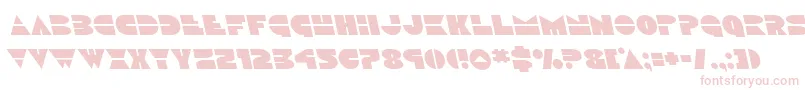 Discoduckleft-Schriftart – Rosa Schriften auf weißem Hintergrund