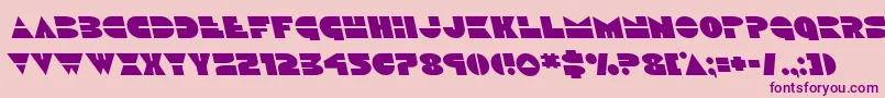 Discoduckleft-Schriftart – Violette Schriften auf rosa Hintergrund
