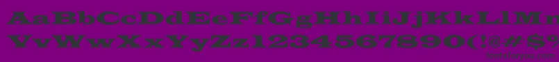 EspanaWide-fontti – mustat fontit violetilla taustalla