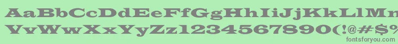 EspanaWide Font – Gray Fonts on Green Background