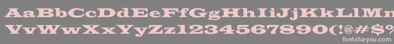 EspanaWide Font – Pink Fonts on Gray Background