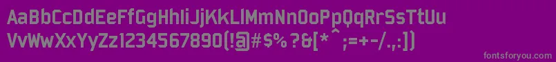 fuente Bombard – Fuentes Grises Sobre Fondo Morado