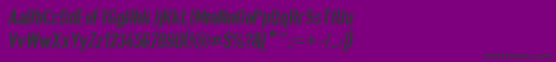 Giveahootsbdobl Font – Black Fonts on Purple Background