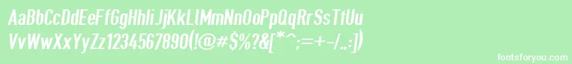 Giveahootsbdobl Font – White Fonts on Green Background